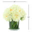 Peony Arrangement in Glass Vase with Grass-2022617963