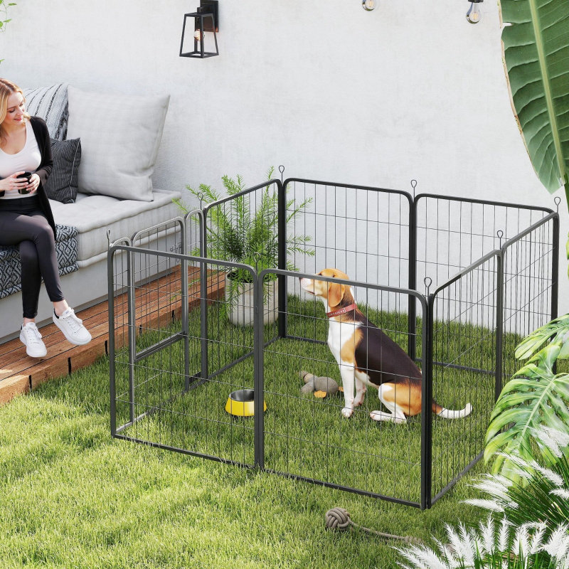 Pawtropolis 80cm H Panel Steel Exercise Pen With Door