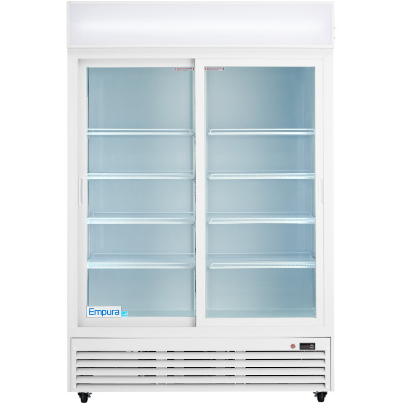 Réfrigérateur à porte coulissante 52,3 po avec 2 portes, 42 pi cu, 115 V, Blanc