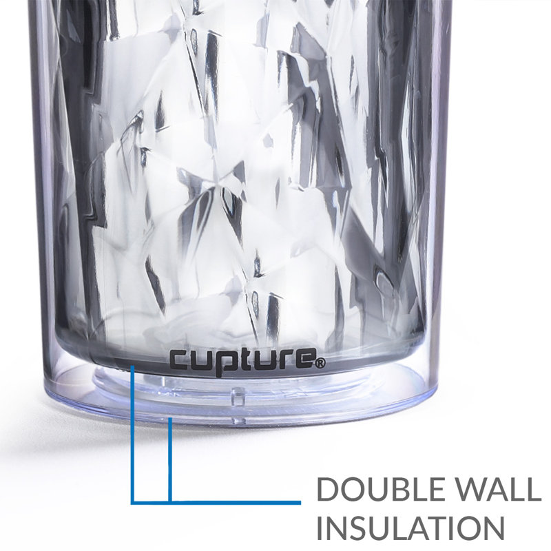 22oz Pink Rose Crystal Acrylic Travel Tumbler