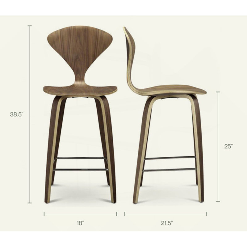 Ensemble de deux tabourets de comptoir Norman