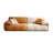 Orange + White 100% Polyester Modular Sofa cushion couch-109325747-109325748
