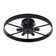 6 Lights Flush Mount Wheel Ceiling Light