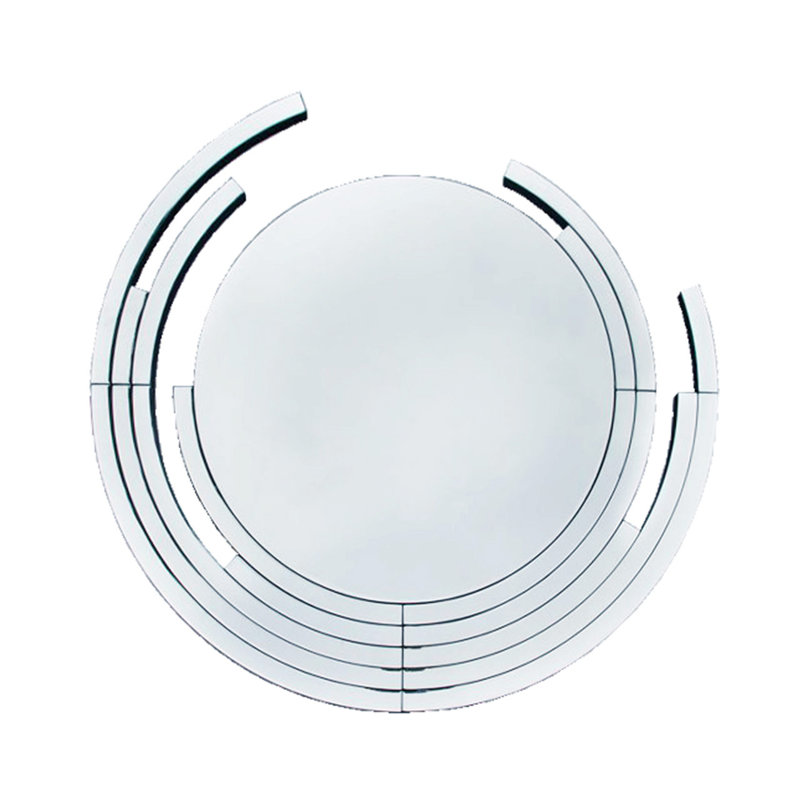 Aneesh 87cm Wall Mirror for Living Room Furniture, Round Wall Mirror In Chrome