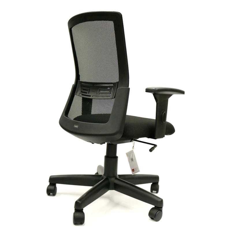ErgoFlex 40'' High-Back Black Mesh Task Chair with Adjustable Arms