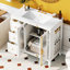 Bathroom Vanity With 2 Soft Close Doors, Wood Frame Bathroom Storage Cabinet With 3 Drawers