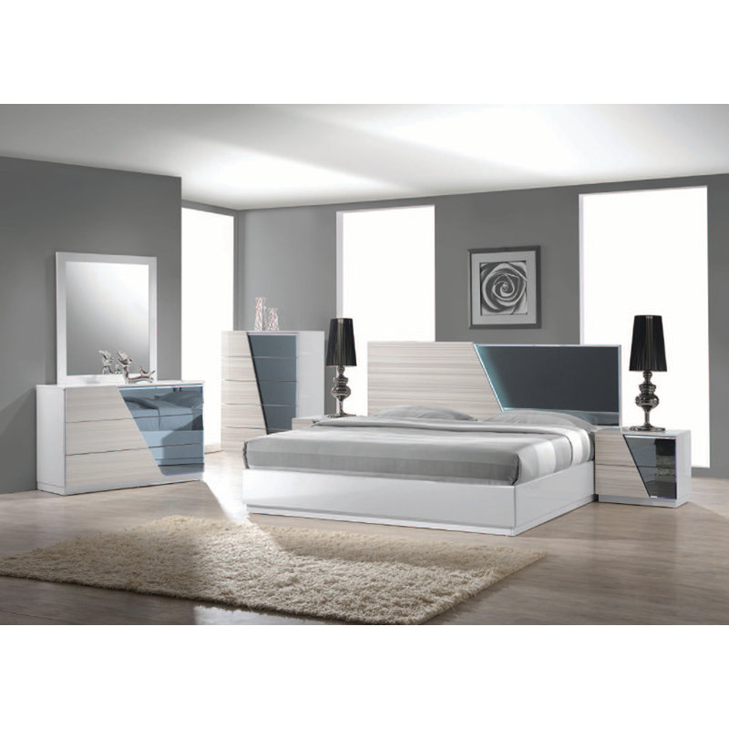 Ensemble de chambre avec lit plateforme 5 pièces Rochdale , Grand