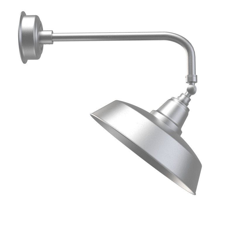 Luminaire de grange d’extérieur à del goodyear, Argent galvanisé