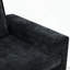 Fauteuil surdimensionné rembourré en chenille avec accoudoirs larges-651044840