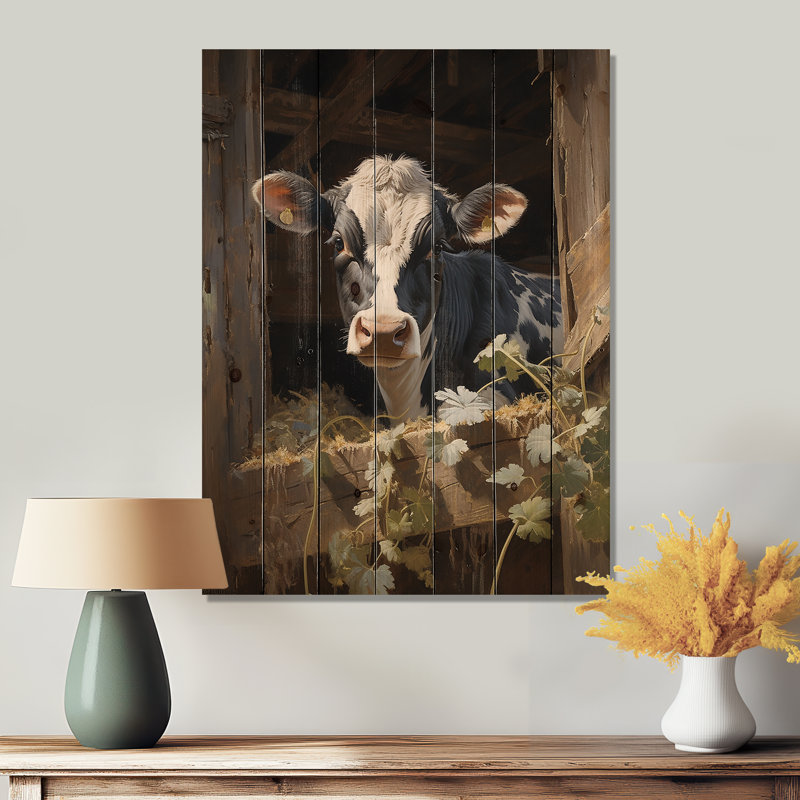 Collette - Animaux, reproduction sur bois de pin naturel, H 44 po x l 34 po