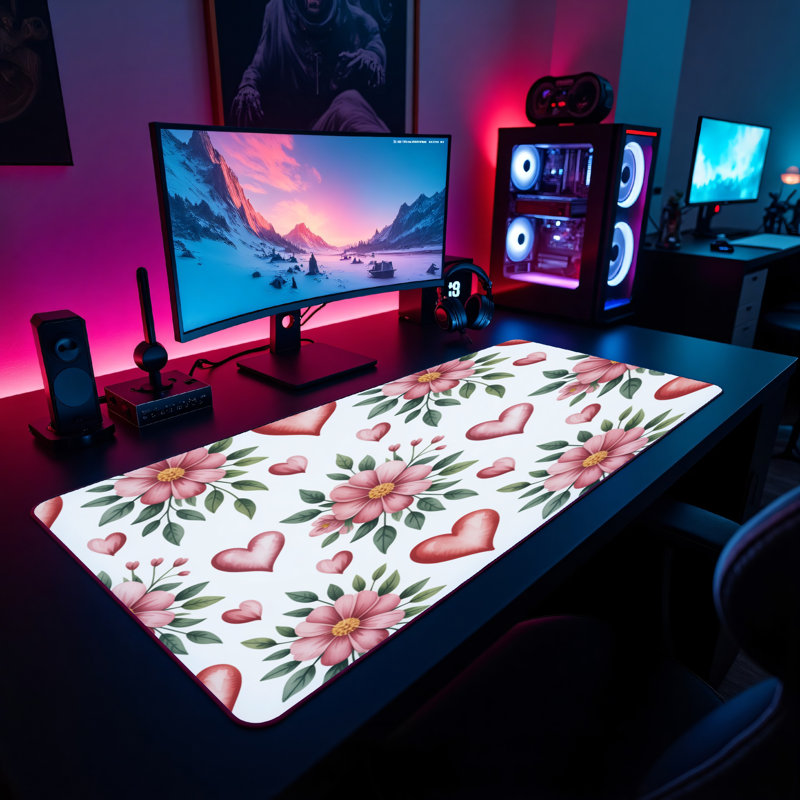Polyester Desk Pad, 14.4x12.1