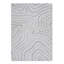 Tapis intérieur multicolore rectangulaire en polypropylène beige tissé à la main-1229545405