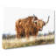 Majestic Highland Cow In Abstract - Wrapped Canvas-55365808
