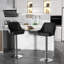 Ensemble de 2 tabourets de bar Aryelle, tabourets réglables à hauteur de comptoir avec dossier et accoudoirs, chaises de bar pivotantes modernes avec repose-pieds, tabourets de cuisine en polyuréthane revêtus d'îlot de cuisine, noir-1062141151-1058920763