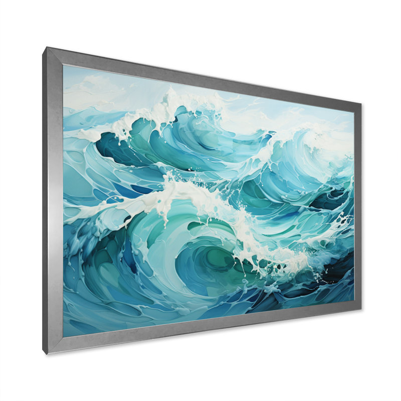 Alvi Antartica Frozen Ocean Rhythms II, reproduction d'art sur toile, H 12 po x l 20 po x P 1 po, Cadre photo argenté