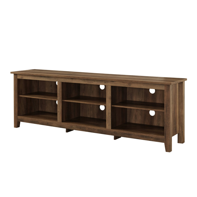 Meuble télé avec rangement ouvert Sunbury, Chêne rustique, 70"