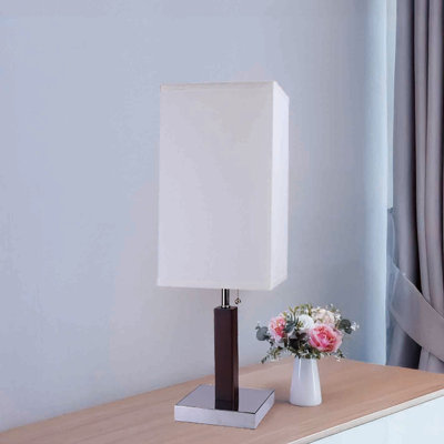 LAMPE DE TABLE EN BOIS CARRÉE DE 26 po H (1 PC / RTC), différents styles de décoration