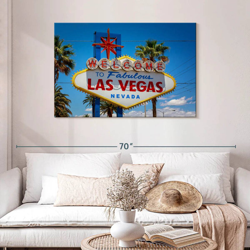 Enseigne Nicci Famous Las Vegas, H 30 po x l 45 po