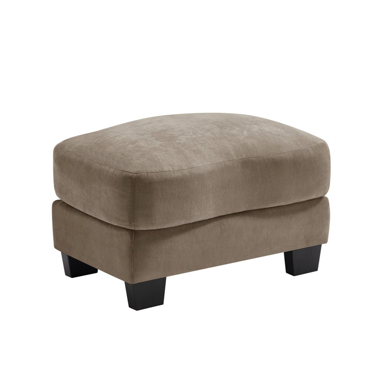 Repose-pieds en chenille durable Coffee, Café
