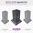 PURPLE LEAF 12' W x 8' D Louvered Pergola Outdoor Aluminum Pergola with Adjustable Louvers Roof-122720961