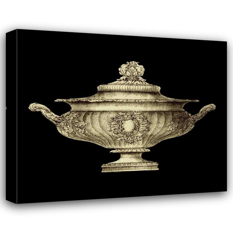 Astoria Grand Vision Studio Gallery Wrapped Canvas Art Titled: Garden Antiquities II, H 36 po x l 42 po