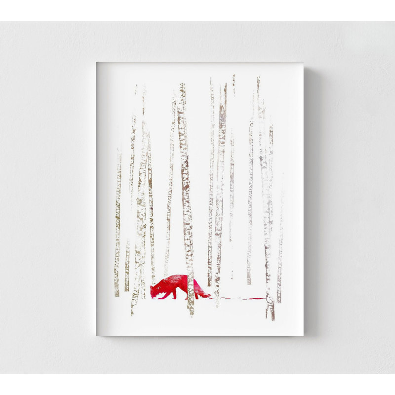 Art mural mignon renard, art mural encadré de renard, impression d'art mural renard nordique, décoration murale nature, art mural encadré, art mural surdimensionné