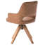 MORAVIA 40cm H Upholstered Armchair in Brown