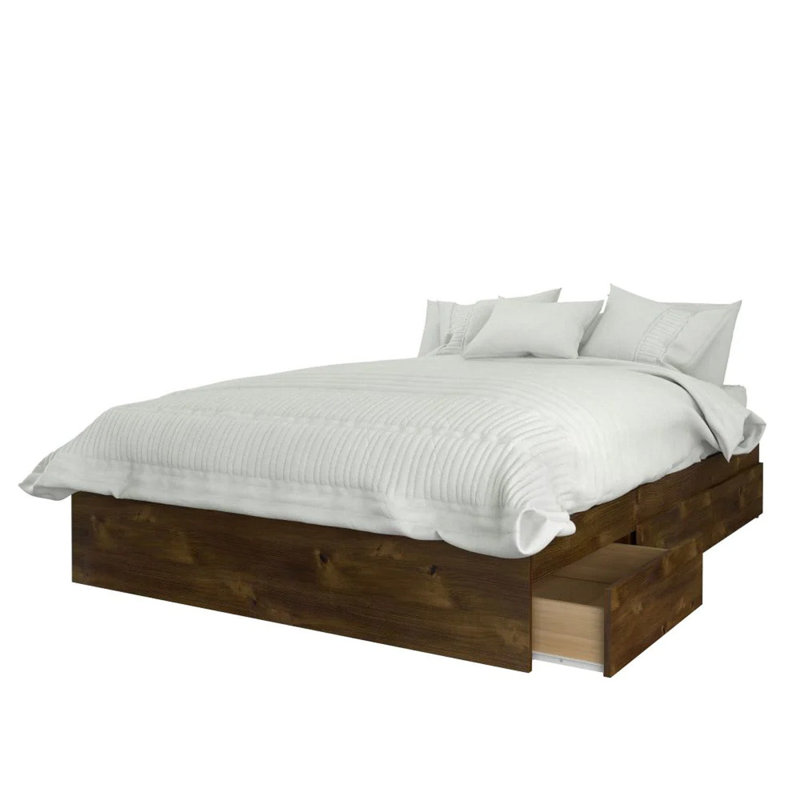 Bourquin Platform Storage Bed, Full / Double, Truffle