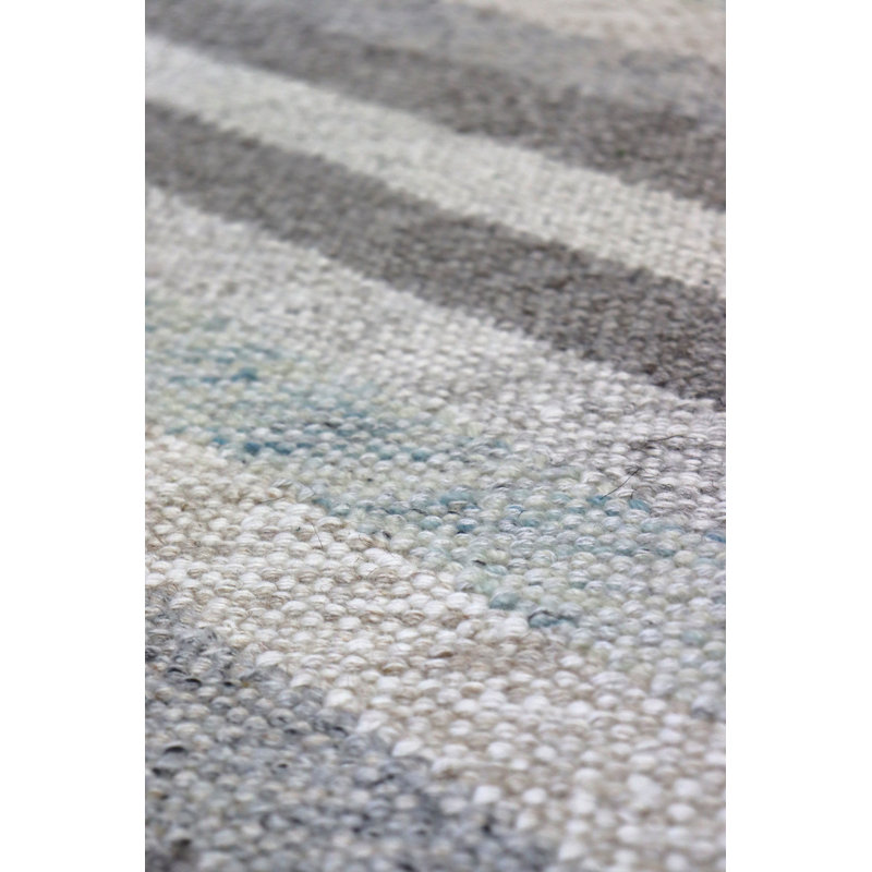 Tapis ivoire / bleu ciel scandinave unique 9 pi 11 po x 12 pi New Age