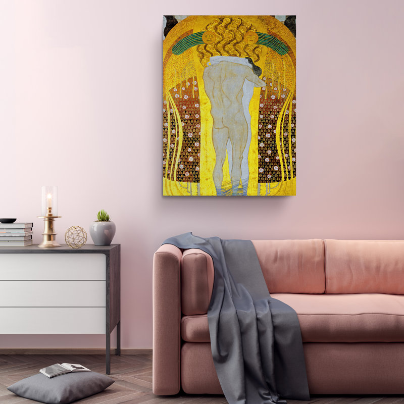 «Hymn To Joy», reproduction de Gustav Klimt, 45" H x 30" W