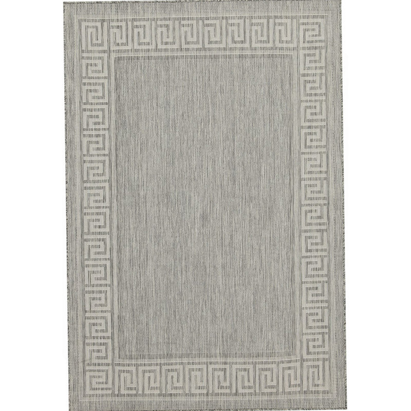 Sunshine Silver  Indoor/Outdoor Area Rug, Rectangle 7'10" x 10'3"