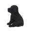 Statue chiot noir labrador