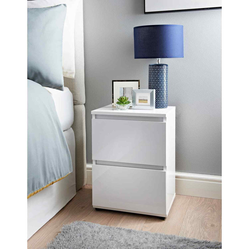 Garelli 36cm W Manufactured Wood Bedside Table