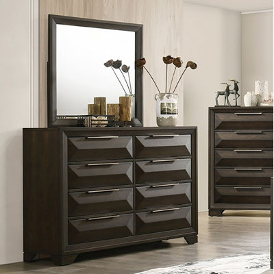 Harcken 8 Drawer Dresser With Mirror