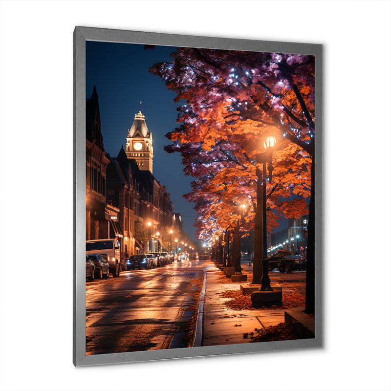 «Boston Beautiful Cityscape Spot I», reproduction sur toile, H 44 po x l 34 po x P 1,5 po, Cadre photo argenté