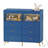 6 Drawer Dresser with Changing Table Top, LED Lights & Charging Station, Modern Baby Changing Table Dresser-1586270869