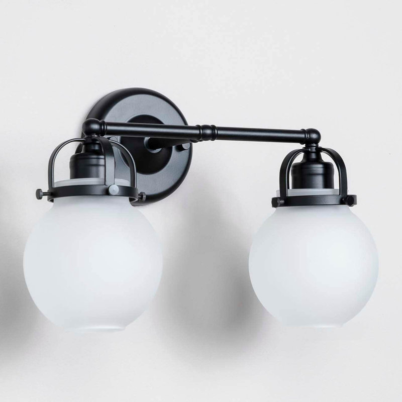 Ymir Armed Sconce, Matte Black