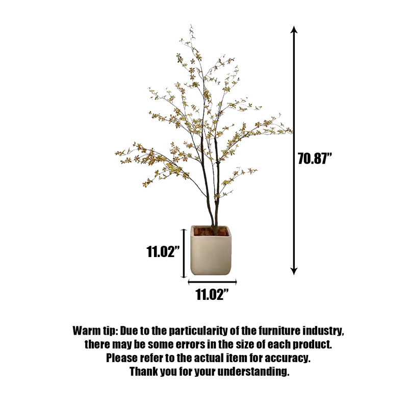 Faux arbre artificiel en forme de paille, H 70,87 po x l 39,37 po x P 39,37 po