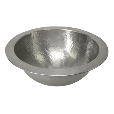 Barclay Aldwyn 15'' Metal Circular Bathroom Sink with Overflow