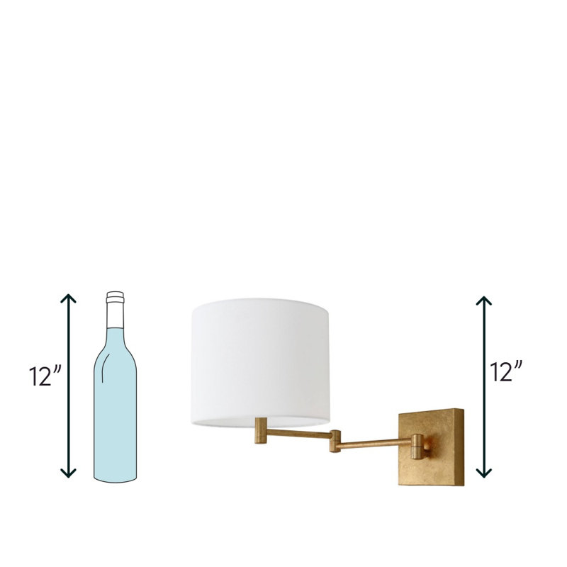 Camryn Swing Arm Sconce, Gold