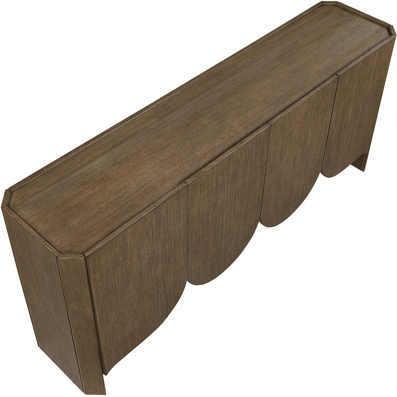 Buffet / buffet en bois massif Ember, Brun