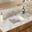 Modern Ceramic Rectangular Undermount Sink 18"X12" With Overflow - Stain-, Smooth, For Various Settings White Sleek, To Stains Different Spaces