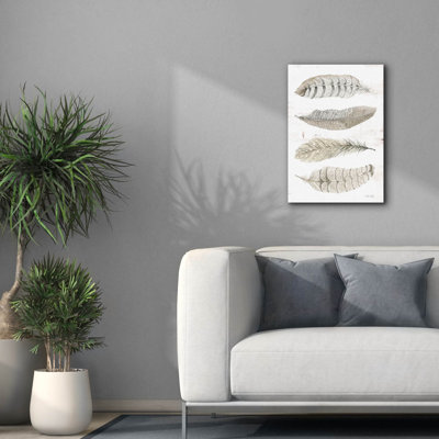  «Feather Quad» par Cindy Jacobs, art mural sur toile, 18 po x 26 po