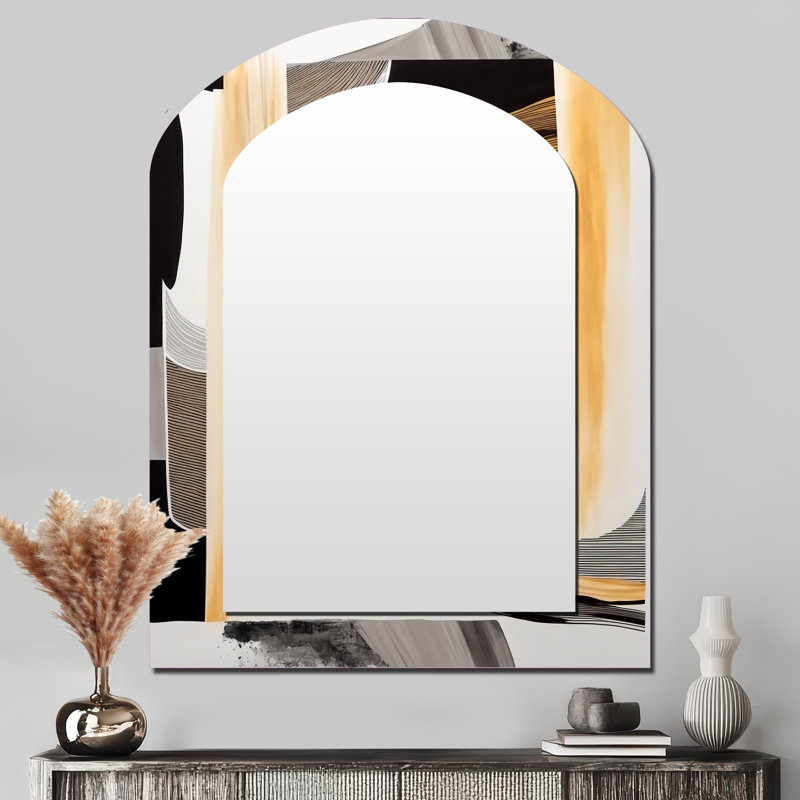 Miroir mural Glam Art Deco Abstract III, 43 po x 33 po
