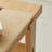 Burlywood Solid Wood Bench