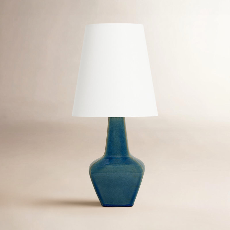 Diogo Table Lamp, 22" H x 10.75" W x 10.75" D, Green