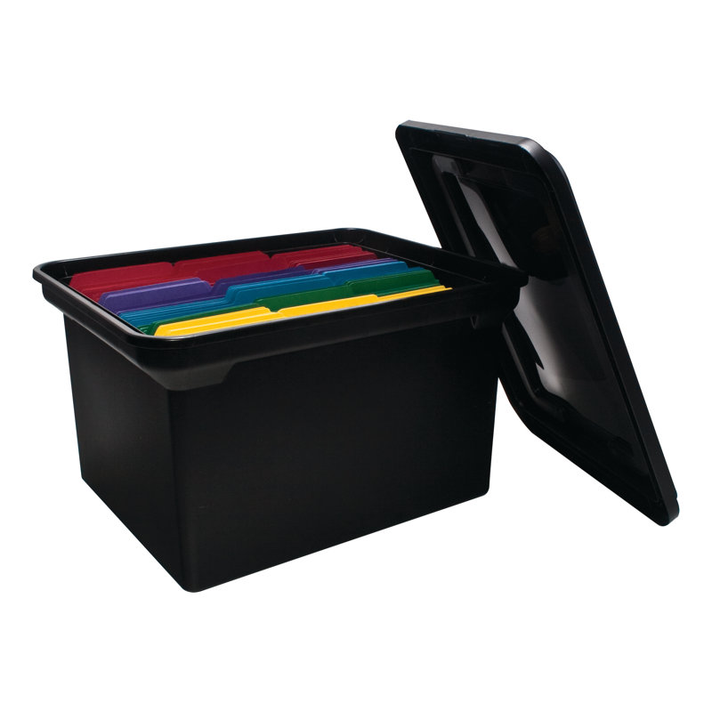 File Tote with Lid