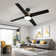 Ebern Designs 52" 4-Blade Ceiling Fan With Light Kit And Remote Control