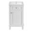 Meuble-lavabo compact de style français avec lavabo en céramique et tablette de rangement-2011427541