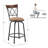 Basche Swivel Upholstered Microfiber / Microsuede Adjustable Height Counter Stool with Iron Frame